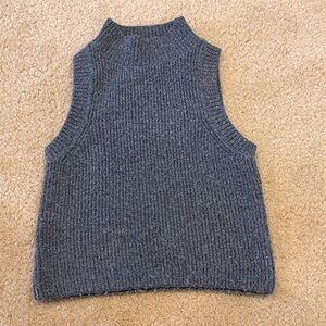 Zara Girls Gray Sleeveless Knit Sweater Vest